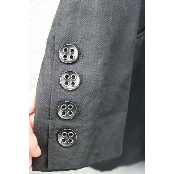 Guess Black Pea Coat-Lined-Sz. Medium-Double Breasted-Missing the Belt - Picture 10 of 14